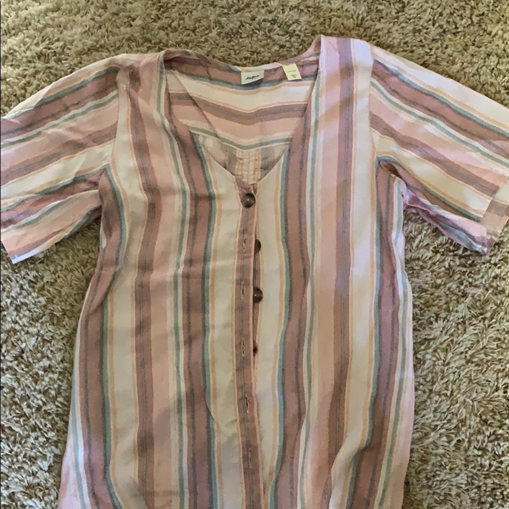 daytrip striped buttoned shirt